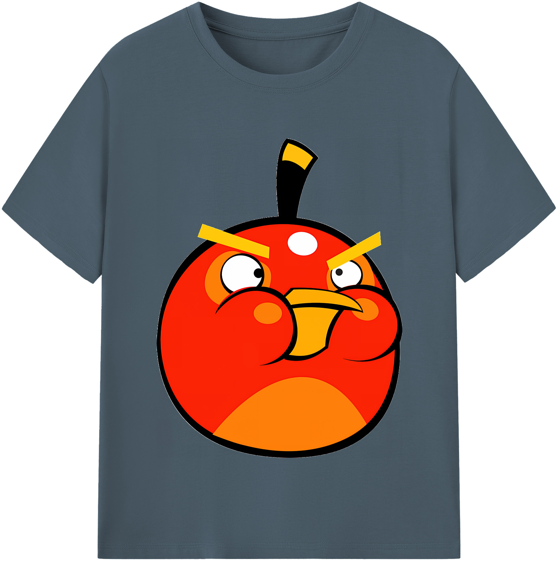 （画像用） Angry Birds アングリーバード 綿100％半袖Tシャツ（フロントプリント）